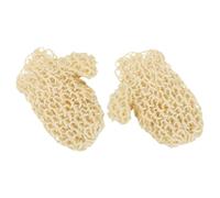 SILENRADAWN Guantes Exfoliantes de Baño de Sisal Natural Hechos a Mano, Guante de Ducha Doble Cara para Eliminación de Piel Muerta, Esponja de Baño Portátil para Limpieza Profunda, Uso