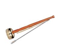 SILENRADAWN Instrumento Musical Yin Qing Budista de Cobre y Madera para Meditación, Platillos de Percusión Manual Diseño Simple y Artesanía Fina para Templo