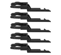 SILENRADAWN Llaves de Emergencia para Botón de Alarma de Rotura de Vidrio, Juego de 5 Piezas, Plástico Negro, para Reinicio Rápido de Interruptores de Parada en Puertas de Emergencia