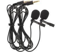 SILENRADAWN Micrófono de Solapa Inalámbrico 2piezas Núcleo Anti Interferencias y Alta Sensibilidad para Grabación en Laptop y Tablet Adecuado para Profesores y Rap