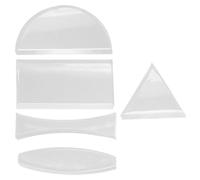 SILENRADAWN Ópticas de Cóncavas y Convexas y Mostrar la Refracción Luz Juego de 5 Lentes Función de la Capacidad para Enseñanza de Física
