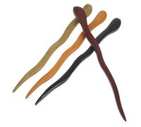 SILENRADAWN Palillos de Madera Cabello Chinos para Mujer, 4 Piezas, sin Irritación, Elegantes y Convenientes para Fiestas y Eventos Formales