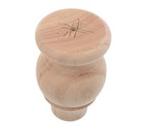 SILENRADAWN Pata de Madera Tallada sin Terminar para Muebles 8x12 Cm Redonda Cilíndrica de Madera Maciza 1 Pieza para Patas de Armario, Sofá y Mesa, Soporte Estable para Decoración Hogar