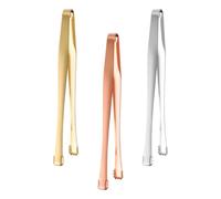 SILENRADAWN Pinzas de Acero Inoxidable para Servir Hielo y Azúcar Diseño Antideslizante, Resistentes al Calor y Ligeras para Uso en Cocina y Servicio, Pack de 3 Unidades