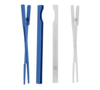 SILENRADAWN Pinzas de Silencio para Piano 2 Piezas, Abrazaderas de Nailon Resistentes en Azul y Blanco, Herramienta Práctica para Afinación y Reparación, Accesorio Portátil para