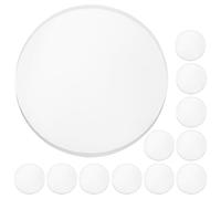 SILENRADAWN Protectores para Mesa de Vidrio 12 Unidades 20mm X 3mm Espaciadores Transparentes de Goma Antideslizantes para Muebles y Encimeras, Parachoques Plásticos para Protección y Soporte
