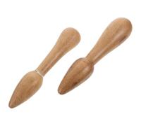 SILENRADAWN Rodillos de Masaje Linfático de Madera 2 Piezas Superficie Lisa y Diseño Ligero para Masaje en Piernas y Cuerpo en Viajes