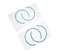 SILENRADAWN Rosetas de Boca para Guitarra Acústica en Tiras Curvas, 4 Piezas, Adhesivas y Fáciles de Usar, Compatibles Guitarras de 38 y 41 Pulgadas