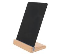 SILENRADAWN Tablón de Mensajes de Madera Negro Tamaño A6 para Escritorio, Ligero y Estable, con Diseño Simple y Apariencia Exquisita para Dejar Notas y Hacer Señales