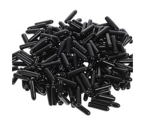 SILENRADAWN Tapas de Extremo de Cúpula Cubiertas Protectoras Ideales 500 de Pvc para Tornillos Negro Protección contra Óxido y Resistencia al Desgaste para Uso Industrial