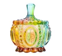 SILENRADAWN Tarro de Vidrio Organizador Compacto y Multiusos de 200ml Estilo Europeo para Dulces y Joyas Adecuado para Decoración de Cocina y Reuniones Familiares