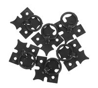 SILENRADAWN Tiradores Negros de Hierro Vintage para Armarios y Cajones, Manijas Rústicas de 6 Piezas Anilla Colgante, Tiradores Decorativos Retro para Muebles y Cocina