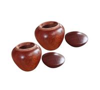 SILENRADAWN Urna Pequeña para Cenizas de Cremación de Madera de Sándalo Set de 2 Mini Urnas Selladas para Recuerdo de Mascotas y Humanos Portátil y Ligera Decorativa