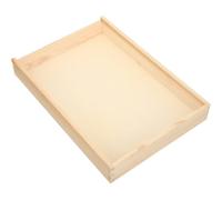 SILENRADAWN Vitrina Caja Rectangular Portátil y Transparente de Madera Retro para Exhibición de Especímenes Gran Capacidad para Insectos y Joyería