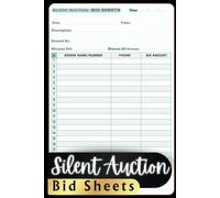 Silent Auction Bid Sheets: The Perfect Tool for Smooth and Successful Fundraising Events and Charity Auctions
