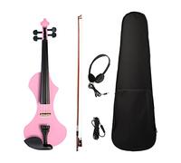 Silent - Bolsa de transporte para violín eléctrico 4/4 con rendimiento profesional, color rosa