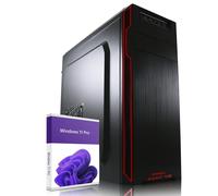 Silent Business PC WIN 11 PRO AMD Ryzen 5 4600G rápido 8GB DDR4 RAM 256GB SSD