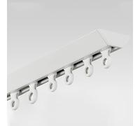 Silent Ceiling ain Track System, barra de aluminio blanco de 330 cm para ducha, no hace ruido, fácil instalación, perfecto para decoración del hogar y el baño