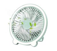 Silent Desk Fan, Portable Small Fan, 360° Adjustable Cooling Gadget 7.6x2.76x2.76 inches, Built-In Night Light, Ultra-Quiet Rechargeable Design, Ideal for Indoor Summer, Bedroom, Vacation, Picnic