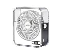 Silent Desk Fan, Rechargeable Portable Fan, Adjustable Quiet Airflow