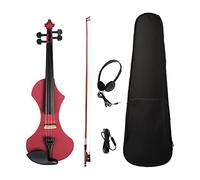 Silent Electric - Bolsa de transporte para violín eléctrico 4/4, color rojo