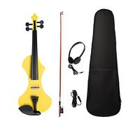 Silent Electric Violin 4/4 - Bolsa de transporte para violín con rendimiento profesional, color amarillo