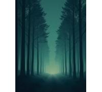 Silent Forest (8.5 x 11 in): Mystical Woodland Notebook Calming Nature Journal for Notes, Planning & Reflection