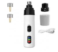 Silent Groom Pro Dog Nail Grinder, Rechargeable Pet Nail Trimmer Grooming Smoothing Tool with 2 Grinding Heads, Cordless Dog Claw Grinder for Pets Quiet & Effective Grooming