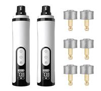 Silent Groom Pro Multi-Pet Household - Silent Upgrade with LED Light, Multiple Replacement Grinding Heads, 3 Speeds & 2000mAh Long-Lasting Battery, for Dogs Cats Thick Nails (1+6*Replacement Head)