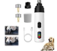 Silent Groom Pro Nail Grinder for Dogs and Cats, 2025 New Nail Trimmer, Quick Rechargeable USB Charge with 2 Replacement Grinding Heads, Low Noise 50dB Pet Paws Grooming Smoothing Tool (1pcs)