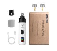 Silent Groom Pro Nail Grinder, Silent Grind Pro for Dogs, Dog Nail Trimmer Quick USB Charge with Replacement Grinding Heads(2 PCS) (1PCS)