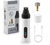Silent Groom Pro, Silent Groom Pro Nail Grinder Cordless, Dog Nail Trimmers, Quick USB Charge with Replacement Grinding Heads Smoothing Tool (SETB)