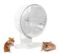 Silent Hamster Wheel, Transparent Exercise Spinner, 7.09in Adjustable Running Wheel for Small Pets, Gerbil, Hedgehog, and Hamster Toys, Quiet and Smooth, Pet Accessory