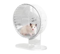 Silent Hamster Wheel, Transparent Running Spinner, Adjustable Height Exercise Toy, Sturdy & Smooth Motion, Ideal For Hamsters, Gerbils, Hedgehogs & Small Pets 7.09 Inches
