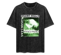 Silent Hill 2 Unisex T-Shirt Graphic Top Printed tee Mens Black Shirt XL