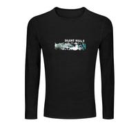Silent Hill - Camiseta de manga larga para hombre, 2 hombres, 100% algodón, unisex, color negro, Negro , L
