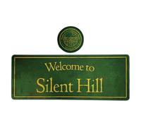 Silent Hill XL - Juego de Almohadilla de Escritorio y Posavasos, Gran Almohadilla Antideslizante para Juegos y Posavasos para Bebidas para fanáticos de Videojuegos de Terror