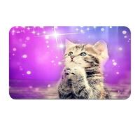 Silent Monsters Alfombrilla de ratón Ordenador 240 x 200 mm Mouse Pad pequeña Tela, Gato, Antideslizante y silenciosa, para Gaming, Oficina, Home Office, Lavable, Enrollable, Cortada con láser