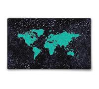 Silent Monsters Alfombrilla de ratón Ordenador 240 x 200 mm Mouse Pad pequeña Tela, Mundo Verde, Antideslizante y silenciosa, para Gaming, Oficina, Home Office, Lavable, Enrollable, Cosida