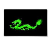 Silent Monsters Alfombrilla de ratón Ordenador 360 x 250 mm Mouse Pad Tela dragón de Fuego, Antideslizante y silenciosa, para Gaming, Oficina, Home Office, Lavable, Enrollable, Cosida