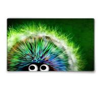 Silent Monsters Alfombrilla de ratón Ordenador 360 x 250 mm Mouse Pad Tela Erizo Verde, Antideslizante y silenciosa, para Gaming, Oficina, Home Office, Lavable, Enrollable, Cosida