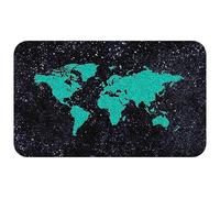 Silent Monsters Alfombrilla de ratón Ordenador 360 x 250 mm Mouse Pad Tela Mundo Verde, Antideslizante y silenciosa, para Gaming, Oficina, Home Office, Lavable, Enrollable, Cortada con láser