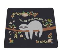 Silent Monsters Alfombrilla de ratón Ordenador 360 x 250 mm Mouse Pad Tela Perezoso, Antideslizante y silenciosa, para Gaming, Oficina, Home Office, Lavable, Enrollable, Cosida