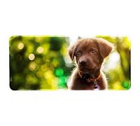 Silent Monsters Alfombrilla de ratón Ordenador 900 x 400 mm, Mouse Pad Grande Tela, Cachorro de Perro, Antideslizante y silenciosa, para Gaming, Oficina, Home Office, Lavable, Enrollable, Cosida