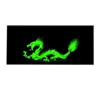 Silent Monsters Alfombrilla de ratón Ordenador XXL 900 x 400 mm, Mouse Pad Grande Tela, dragón de Fuego, Antideslizante y silenciosa, para Gaming, Oficina, Home Office, Lavable, Enrollable, Cosida