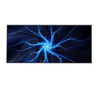 Silent Monsters Alfombrilla de ratón Ordenador XXL 900 x 400 mm, Mouse Pad Grande Tela, Rayo, Antideslizante y silenciosa, para Gaming, Oficina, Home Office, Lavable, Enrollable, Cosida