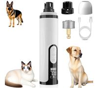 Silent Nail Grinder for Dogs, 2025 New 3 Speeds Dog Nail Trimme Pet with LED Light & 3 Speeds, 2000mAh USB Rechargeable Dog Nail Trimmer for Thick Nails (1 PCS)