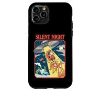 Silent Night Christmas UFO Sarcastic Retro Funny Adult Humor Carcasa para iPhone 11 Pro