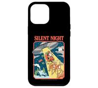 Silent Night Christmas UFO Sarcastic Retro Funny Adult Humor Carcasa para iPhone 12 Pro Max