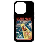 Silent Night Christmas UFO Sarcastic Retro Funny Adult Humor Carcasa para iPhone 14 Pro